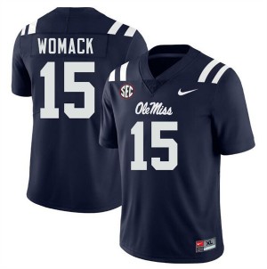 Men Da'Shawn Womack Navy Rebels #15 Official Jerseys 459094-834