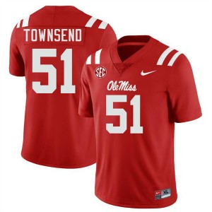 Men Delano Townsend Red Rebels #51 Replica Jersey 786423-744