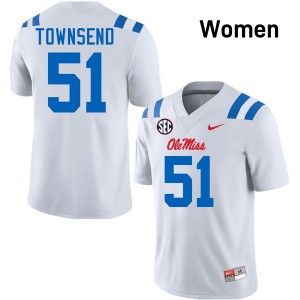 Women Delano Townsend White Mississippi #51 Player Jersey 404573-688