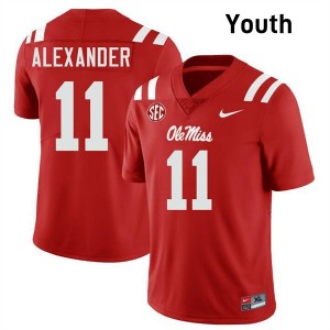 Youth Deuce Alexander Red Rebels #11 2025 Jersey 804920-468