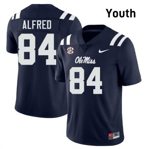 Youth Dillon Alfred Navy Ole Miss Rebels #84 Alumni Jerseys 407821-860