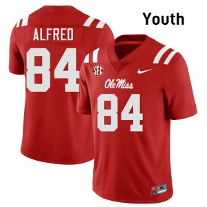 Youth Dillon Alfred Red Mississippi #84 Alumni Jersey 105750-821