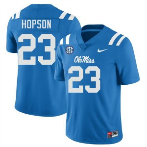 Men Jarcoby Hopson Powder Blue Ole Mississippi #23 Alumni Jerseys 410467-217