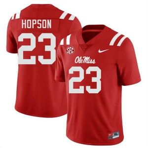 Men Jarcoby Hopson Red University of Mississippi #23 2025-26 Jersey 948948-994