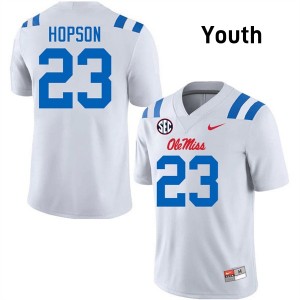 Youth Jarcoby Hopson White Mississippi #23 2025-26 Jersey 856652-589