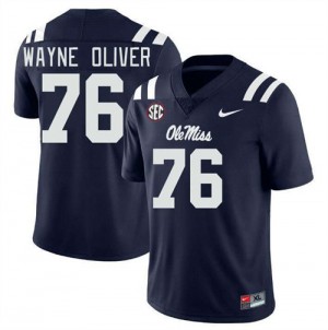 Men John Wayne Oliver Navy Rebels #76 University Jersey 814571-284