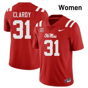 Women Ladarian Clardy Red Ole Miss #31 High School Jersey 492342-323