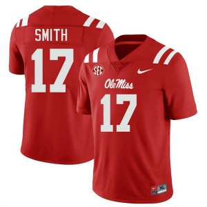 Men Maealiuaki Smith Red Ole Miss #17 High School Jerseys 188667-710