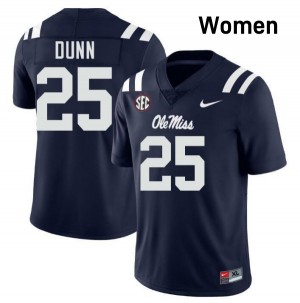 Women Maison Dunn Navy Ole Mississippi Rebels #25 Game Jerseys 230653-613
