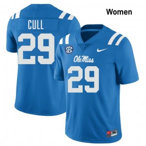 Women Nick Cull Powder Blue Ole Mississippi #29 2025 Jersey 743571-485