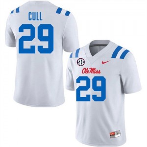 Men Nick Cull White University of Mississippi #29 Player Jersey 569330-688