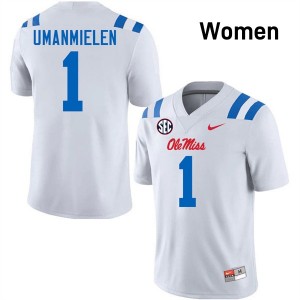Women Princewill Umanmielen White Ole Miss #1 2025-26 Jersey 525601-221