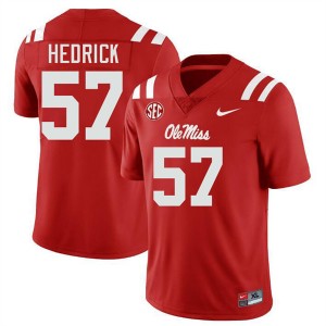 Men TJ Hedrick Red University of Mississippi #57 Alumni Jerseys 584589-210