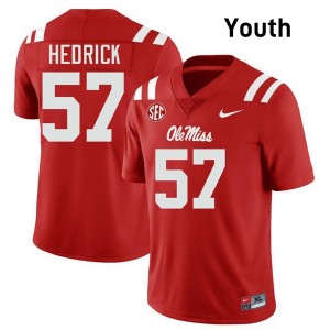 Youth TJ Hedrick Red Rebels #57 NCAA Jersey 625519-578