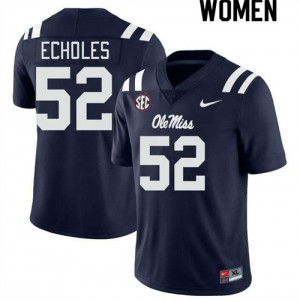 Women Will Echoles Navy Ole Miss #52 University Jersey 979426-236