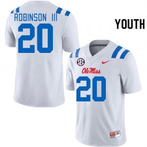 Youth Anthony Robinson III White Rebels #20 Player Jersey 521361-284